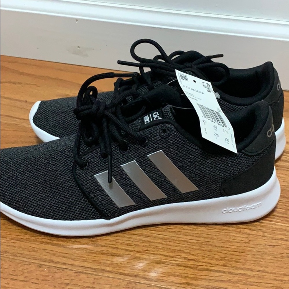 Adidas cloudfoam QT Racer Black/White/Silver